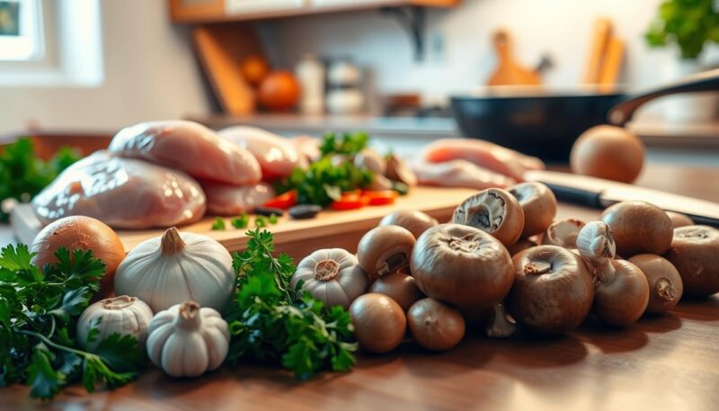 sastojci za piletinu sa pečurkama sastojci za piletinu sa pečurkama